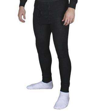 Fox Outdoor Black Polyester/Cotton Thermal Underwear Top