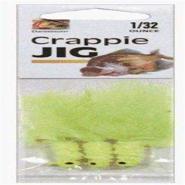 Generic Danielson Pink/White Jig Crappie 3 Per Pack 1/32 Ounce - Epoxy Coated Head