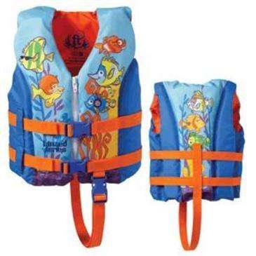 Full Throttle Child Hinged Water Sports Fishing Vest - Colorful Graphics For Visibility