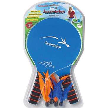 Funsparks Jazzminton Paddle Game - Easy-To-Learn, Can Play Both In/Outdoors