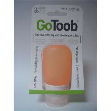 Humangear Gotoob Orange 1.25 Ounce OZ - Travel Tube, Squeezable, Easy Dispensing, Soft