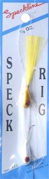 H&H Lure Co. H & H Lure White/Yellow Speck Rig 1/8 Ounce - Quality/Fishing Accessory