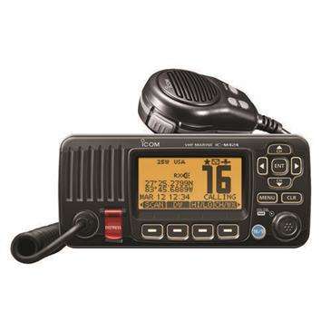 Icom Black M424 VHF Fixed Mount w/D DSC - New Soft-Key User Interface/Electronics