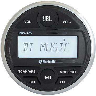 JBL PRV 175 AM/FM/USB/Bluetooth Gauge Style Stereo - Watertight Face