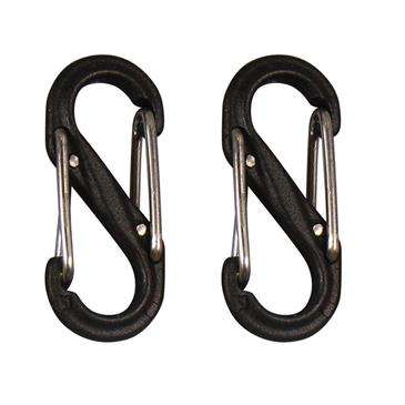 Nite Ize Black S-Biner Plastic Size #0 2 Per Pack - Wire Gate Closure