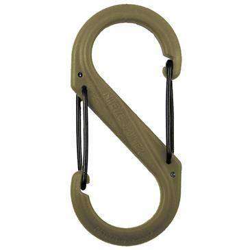 Nite Ize Coyote/Black Gates S-Biner Plastic Size #6 - Stainless Steel Wire