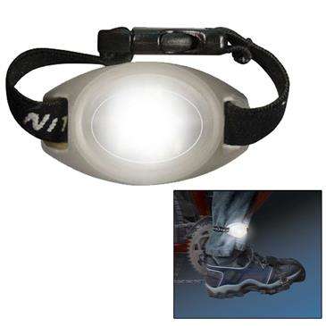 Nite Ize White RideLit LED Bike Light - Simple Push Button On/Off Operation