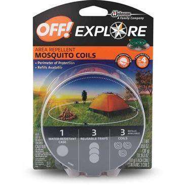 Off! Explore Area Repellent Mosquito Coils Starter - Water/Crush-Resistant Case