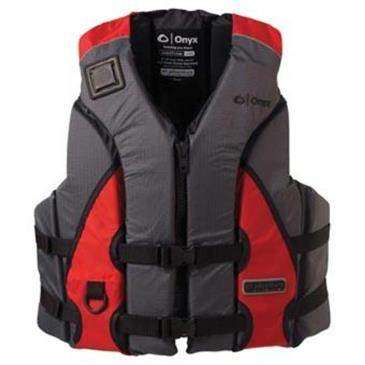 Mti Onyx Charcoal/Red Shoal Vest 2X-Large/3X-Large - Lightweight & Durable Foam