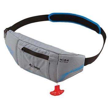 Onyx Outdoor Onyx Grey M 24 Manual Inflatable PFD Universal Belt Pack - Paddlesports/Marine Safety