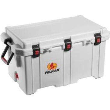 Norcold Pelican White ProGear 150 Quart Marine Elite Cooler - Molded-In Tie Downs