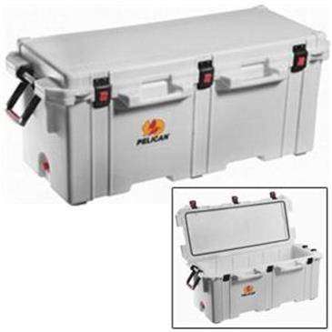 Norcold Pelican White ProGear 250 Quart Elite Marine Cooler - Molded-In Tie Downs