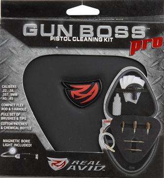 Revo Brand Group Gun Boss Pistol Cleaning Kit - Compact Flex Rod & Handle