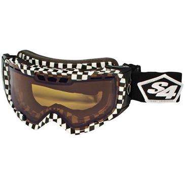 S4 ALRT Black/Wht Photo Amber Goggle - Triple layer NEOFOAM Super Wick Gasket