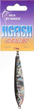 Sea Striker Black/Silver Jig Fish 1.5 Ounce Size 4 - Effective On Blues/Trout Sea Striker Black/Silver Jig Fish 1.5 Ounce Size 4 - Effective On Blues/Trout