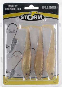 Generic Storm Mud Minnow Wildeye Pro Paddle Tail 4.5'' - Balanced Swimming Bait