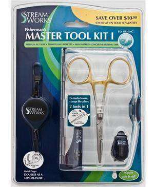 STREAM works Master Tool Kit - Medium Fly Box, Power Jaw Forceps, Mini Nipper STREAM works Master Tool Kit - Medium Fly Box, Power Jaw Forceps, Mini Nipper