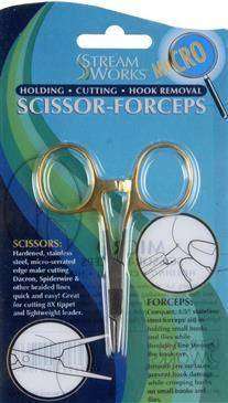 STREAM works Micro Scissor Forceps - Holding, Cutting, Hook Removal STREAM works Micro Scissor Forceps - Holding, Cutting, Hook Removal