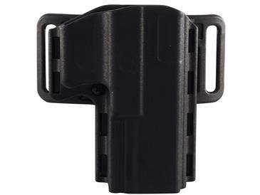 Uncle Mikes Black Reflex Open Holster Size 21 - USA Made/Paddle Attachment