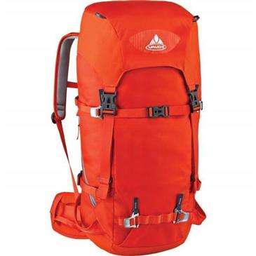 Vaude Orange Challenger 45+10 Backpack - Removable Hip Belt/Sternum Strap Vaude Orange Challenger 45+10 Backpack - Removable Hip Belt/Sternum Strap
