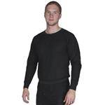 Black Polyester/Cotton Thermal Underwear Top