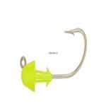 H & H Lure Chartreuse Tout Jig Head 10 Per Pack 3/8 Ounce - Fishing Lures
