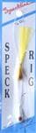 H & H Lure White/Yellow Speck Rig 1/8 Ounce - Quality/Fishing Accessory