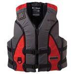 Mti Onyx Charcoal/Red Shoal Vest Large/X-Large - Lightweight & Durable Foam