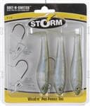 Generic Storm Olive Pearl Wildeye Pro Paddle Tail 3.5'' - Balanced Swimming Bait