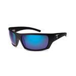 Typhoon Matte Black/Av Merdian Blue Cayucos Glasses - For Intense Sunlight
