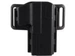 Uncle Mikes Black Reflex Open Holster Size 21 - USA Made/Paddle Attachment